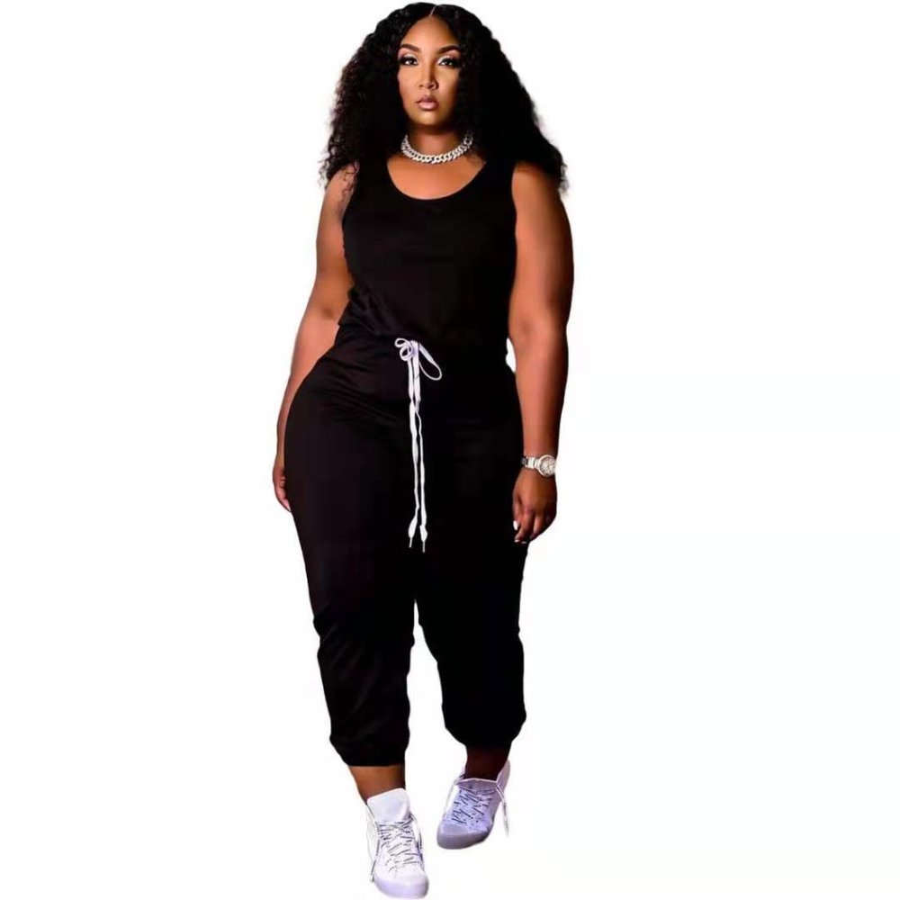 COPY - One piece romper pant suit (Black, Blue, Pink)